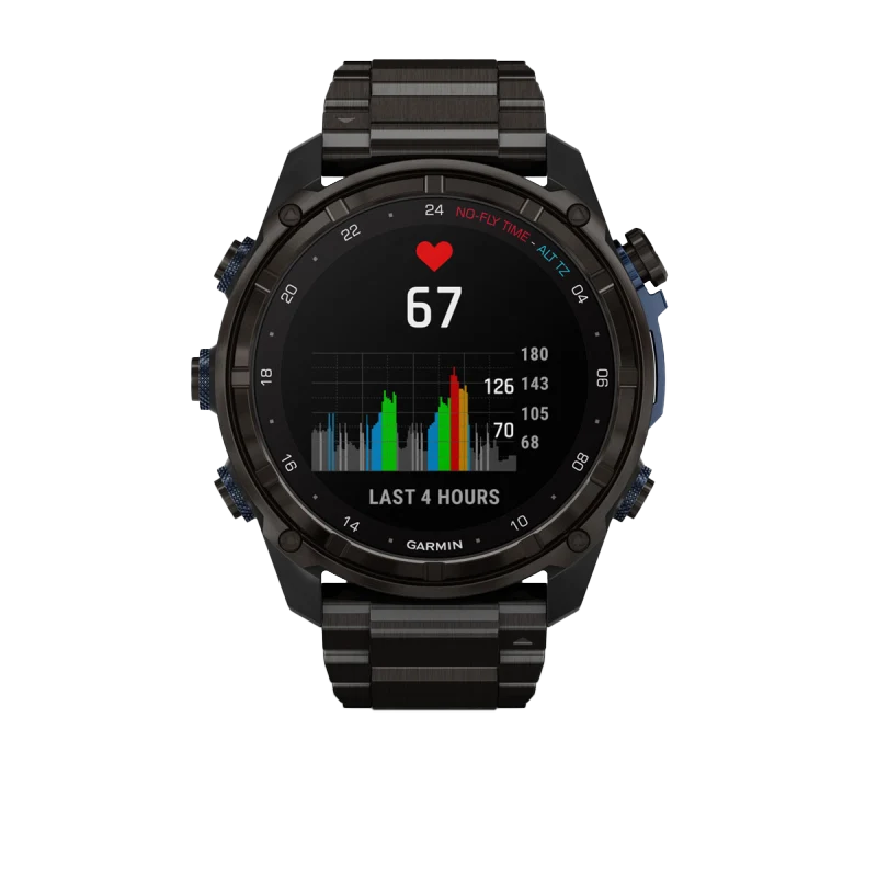 Descent Mk3i Garmin 51mm carbon gray DLC titanium dive computer with DLC titanium band