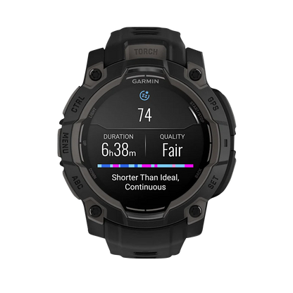 Garmin Instinct 3 AMOLED, (45mm) Black with Black Band (010-02936-00) by Garmin