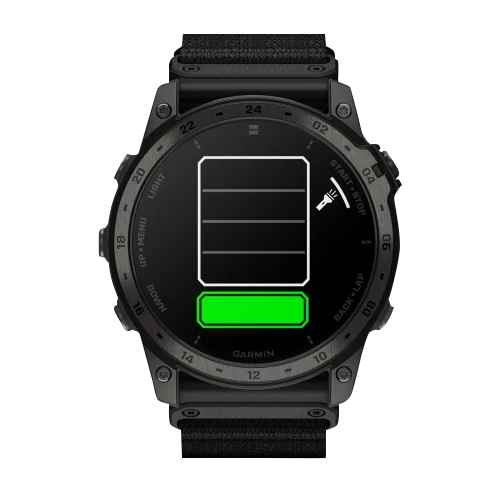 Garmin Tactix 7 AMOLED smartwatch, refurbished, black rugged bezel