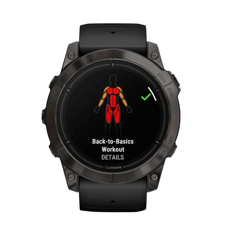 Garmin Epix Pro Gen 2 51mm Sapphire Edition carbon gray DLC titanium smartwatch with black band