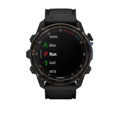 Garmin Descent Mk3i, 51 mm Carbon Gray DLC Titanium with Black Silicone Band (010-02752-10) by Garmin