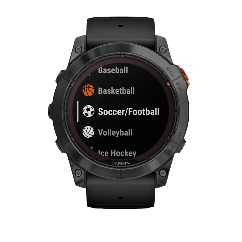 Garmin Fenix 7X Pro Solar Smartwatch, slate gray bezel with black band