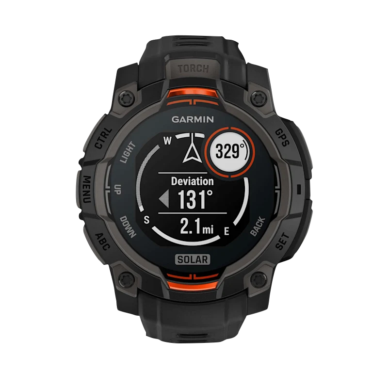 Garmin Instinct 3 Solar, (45mm) Black with Black Band (010-02934-00) by Garmin