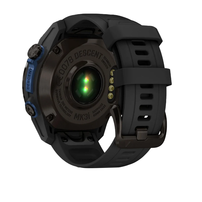 Garmin Descent Mk3i, 43 mm Carbon Gray DLC Titanium with Black Silicone Band (010-02753-10) by Garmin