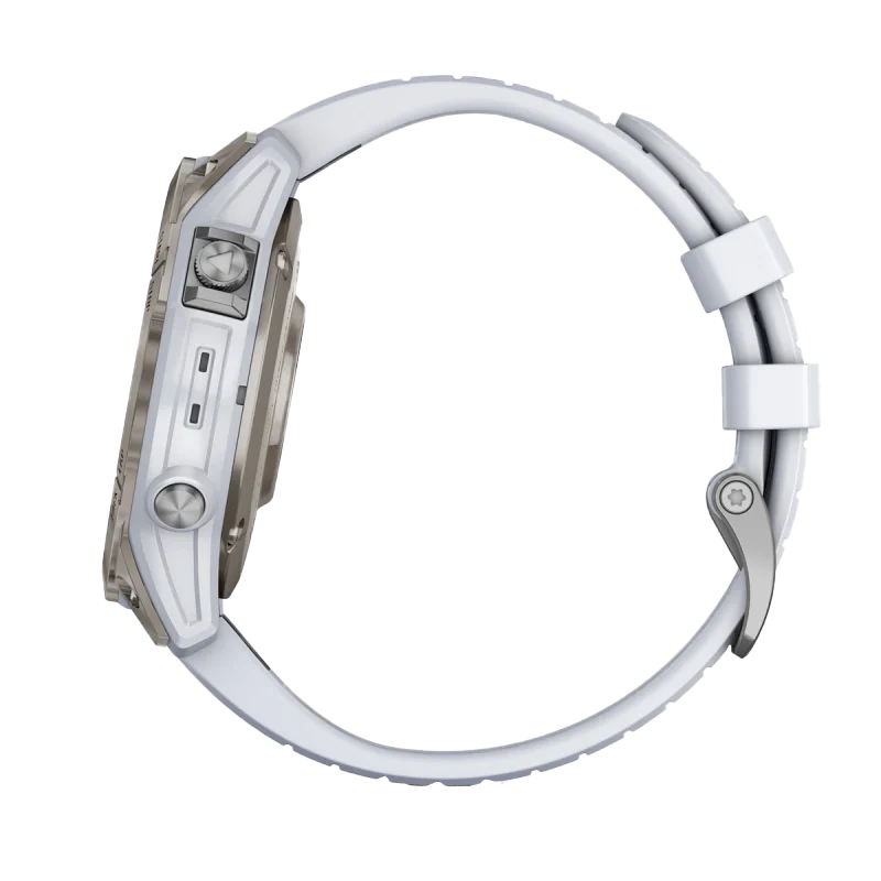 Garmin Epix Pro (Gen 2), 47mm Sapphire, Titanium w/ Whitestone Band (Garmin Certified Refurbished) by Garmin