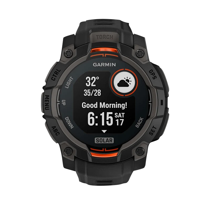 Garmin Instinct 3 Solar, (45mm) Black with Black Band (010-02934-00) by Garmin