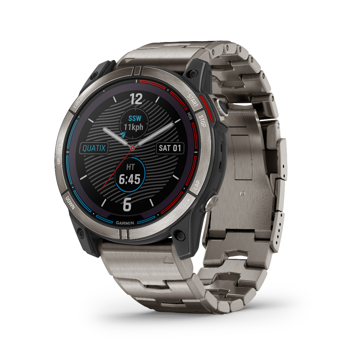 Garmin Quatix 7x Solar Edition marine GPS smartwatch with stainless steel bracelet