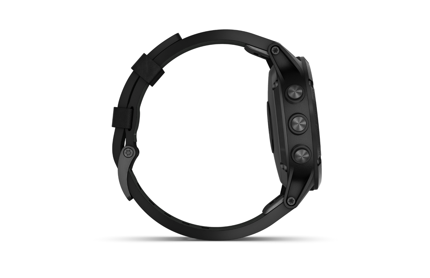 Garmin Fenix 5 Plus Sapphire smartwatch with black leather band (010-01988-06)
