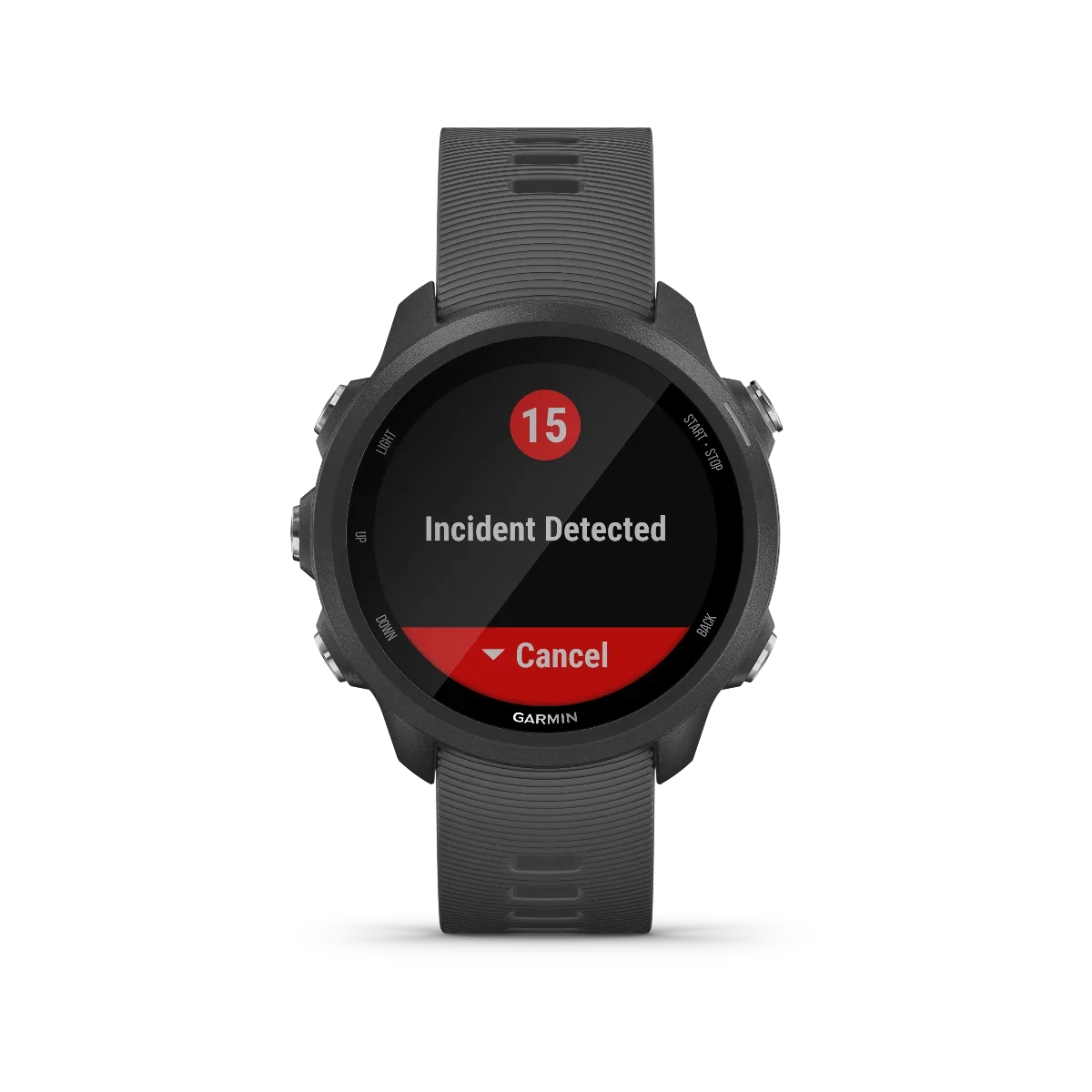 Garmin Forerunner 245 slate GPS smartwatch with gray band