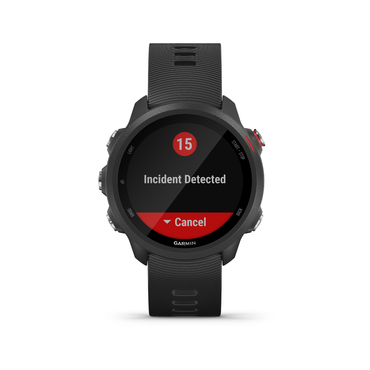 Garmin Forerunner 245 Music smartwatch, black band, certified refurbished