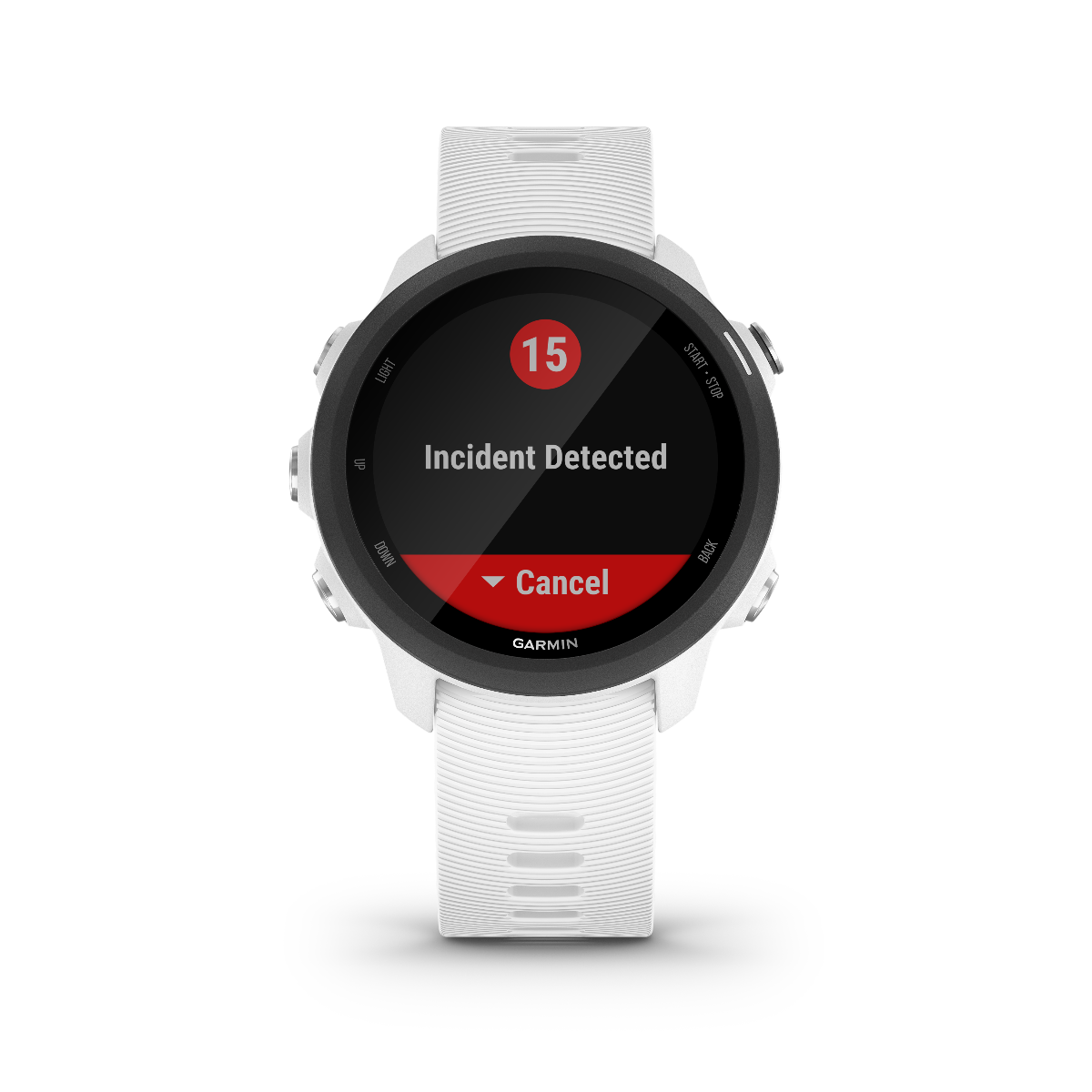 Garmin Forerunner 245 Music smartwatch, white band, GPS fitness watch for runners