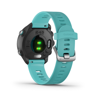 Garmin Forerunner 245 Music, Aqua, Premium Fitness GPS Smartwatch for Runners (010-02120-22) by Garmin