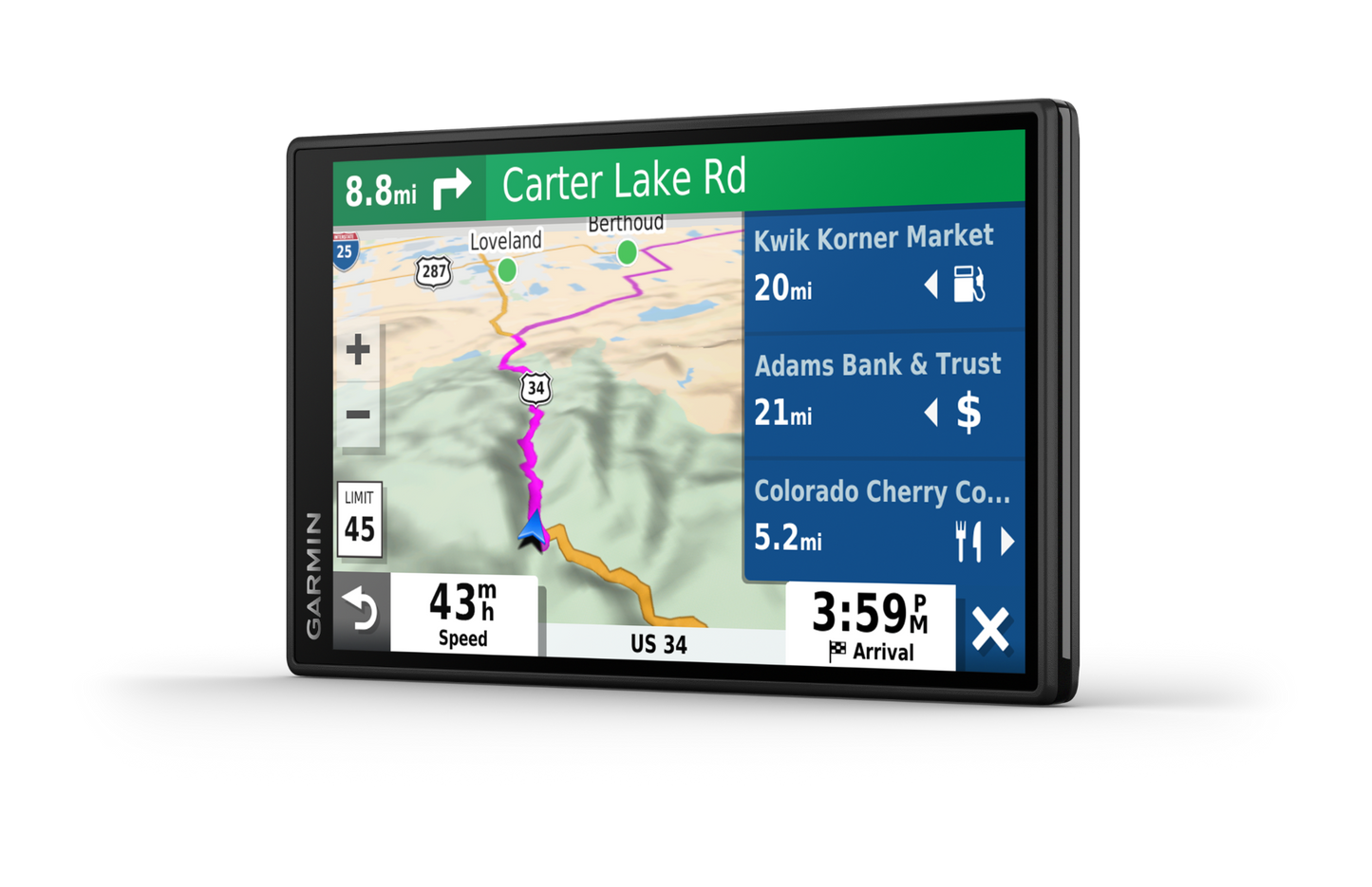 Garmin DriveSmart 55 GPS navigator with traffic, black 5-inch touchscreen map display