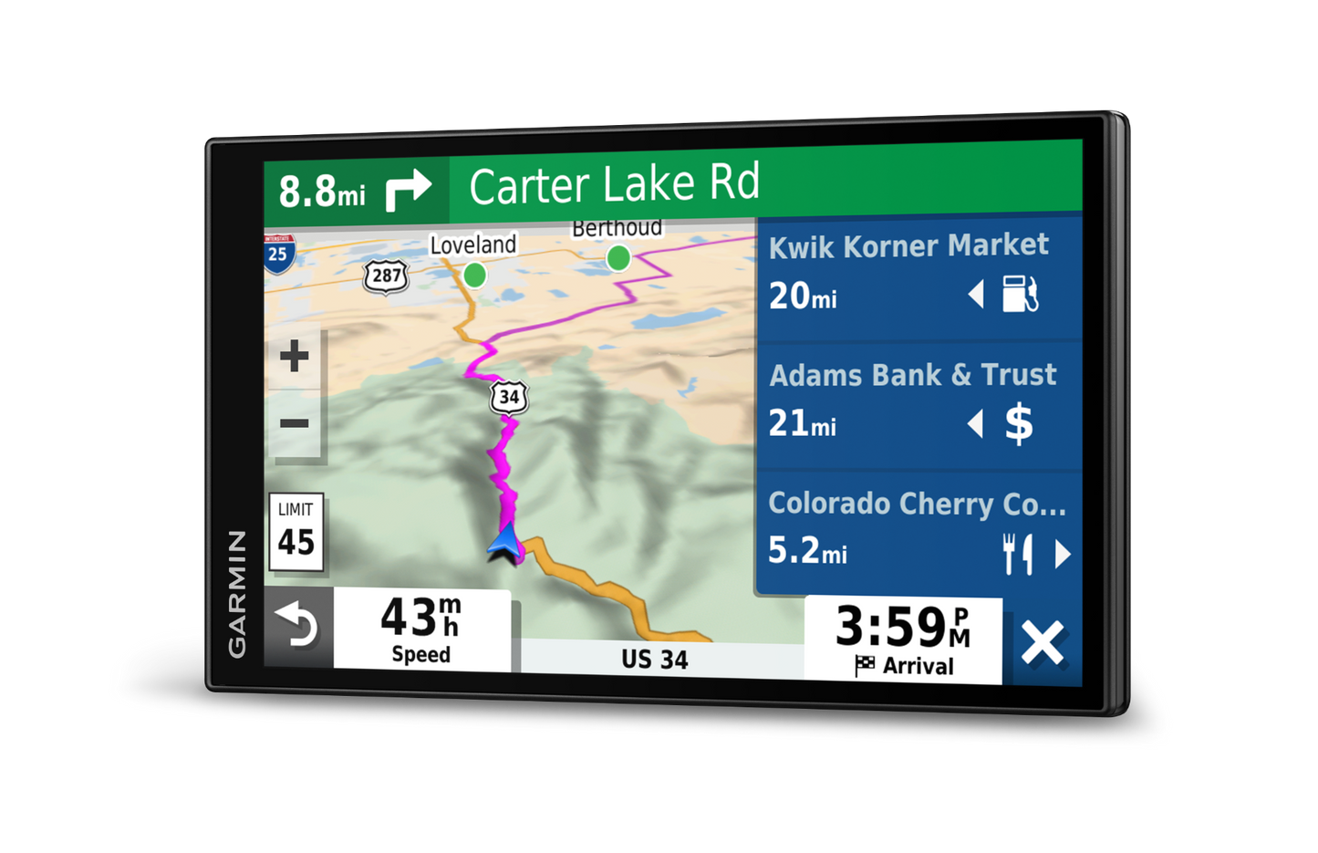 Garmin DriveSmart 65 & Traffic GPS Navigator, 6-inch display, black frame