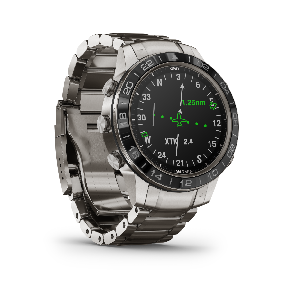 Garmin MARQ Aviator stainless steel luxury GPS smartwatch
