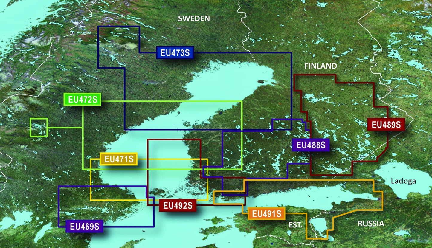 Garmin Gulf of Bothnia North Charts BlueChart g3 Vision VEU473S map card, microSD/SD
