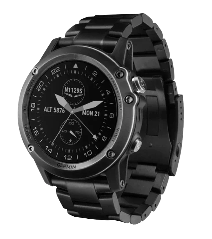 Garmin D2 Bravo Titanium GPS aviation smartwatch, black, certified refurbished