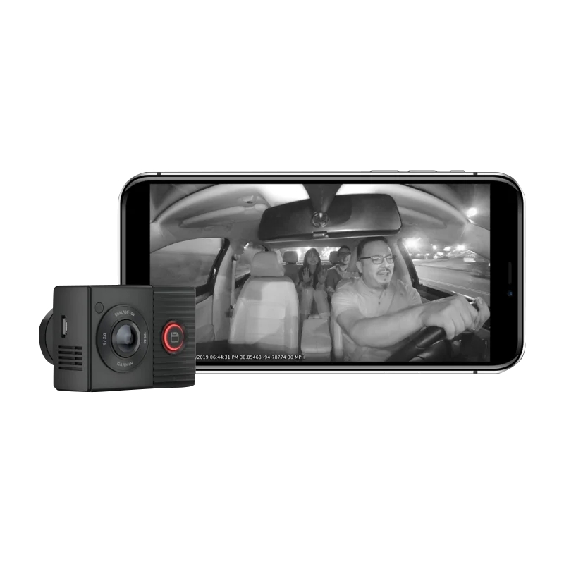 Garmin Dash Cam Tandem Dual-lens with Two 180-degree Lenses (Garmin Certified Refurbished) by Garmin