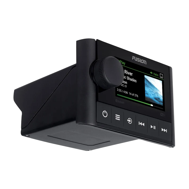 Garmin Fusion Apollo MS-SRX400 marine stereo with built-in Wi-Fi and Ethernet, black display unit