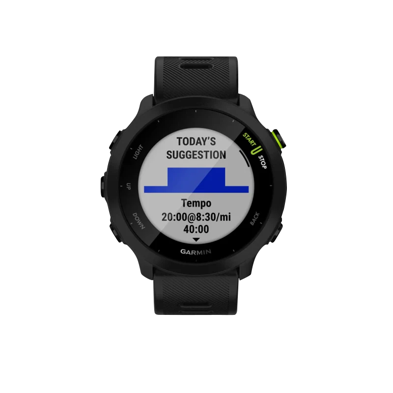 Garmin Forerunner 55 smart watch, black, certified refurbished