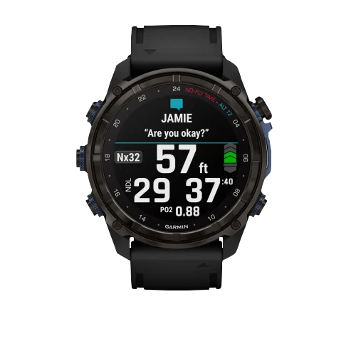 Garmin Descent Mk3i, 51 mm Carbon Gray DLC Titanium with Black Silicone Band (010-02752-10) by Garmin