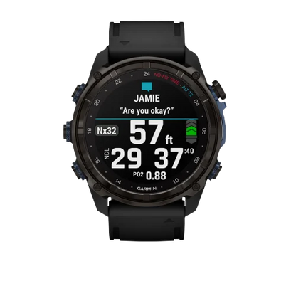 Garmin Descent Mk3i, 51 mm Carbon Gray DLC Titanium with Black Silicone Band (010-02752-10) by Garmin