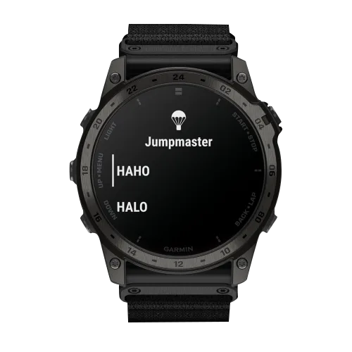 Garmin Tactix 7 AMOLED Tactical GPS Smartwatch, refurbished, black fabric strap