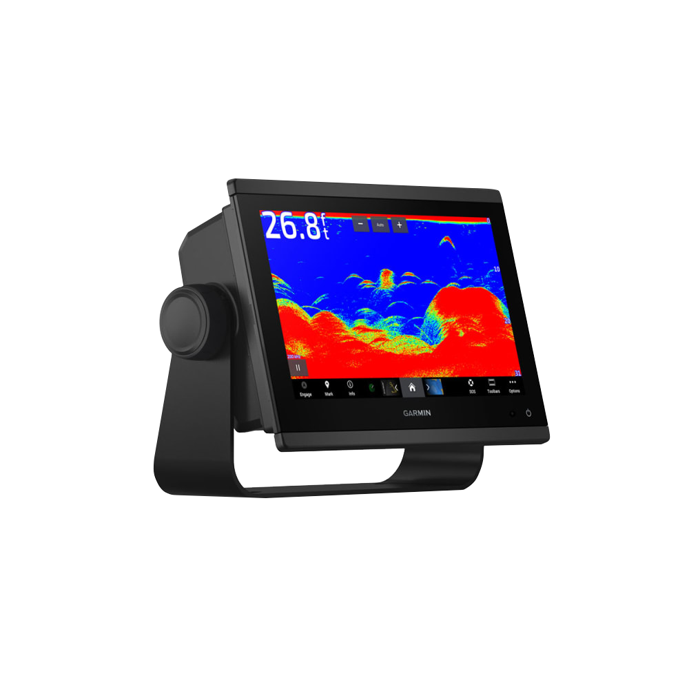 Garmin GPSMAP 943xsv marine chartplotter with GMR 18 HD3 radome, black display