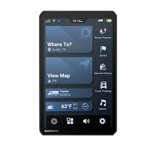 Garmin Dezl OTR820 8-inch truck GPS navigator, black device
