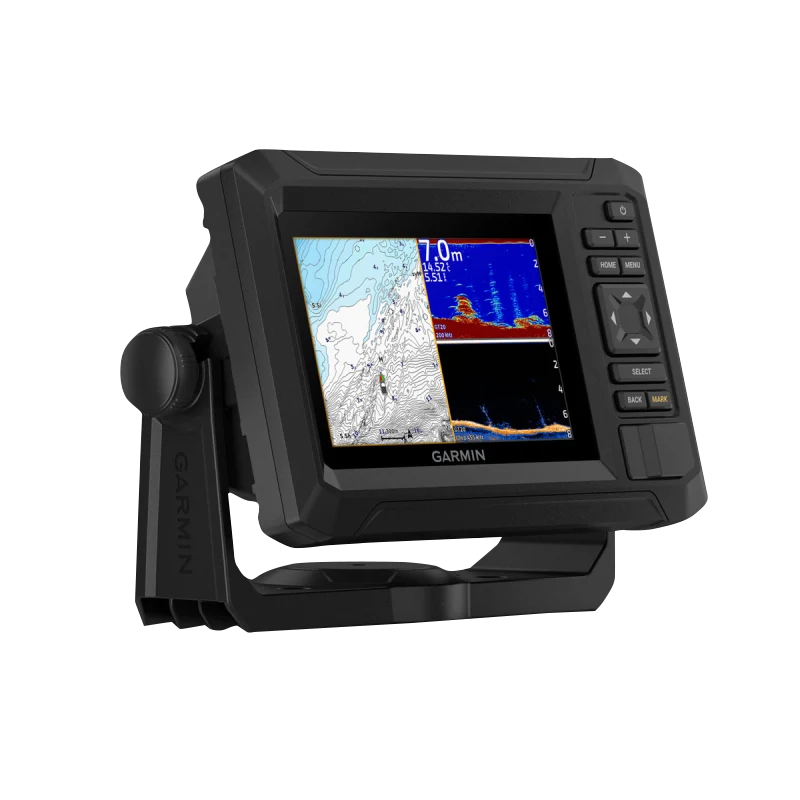 Garmin ECHOMAP UHD2 5-inch cv chartplotter, black housing with Garmin branding, without transducer