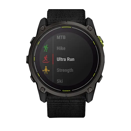 Garmin Enduro 3 Black smartwatch with round display