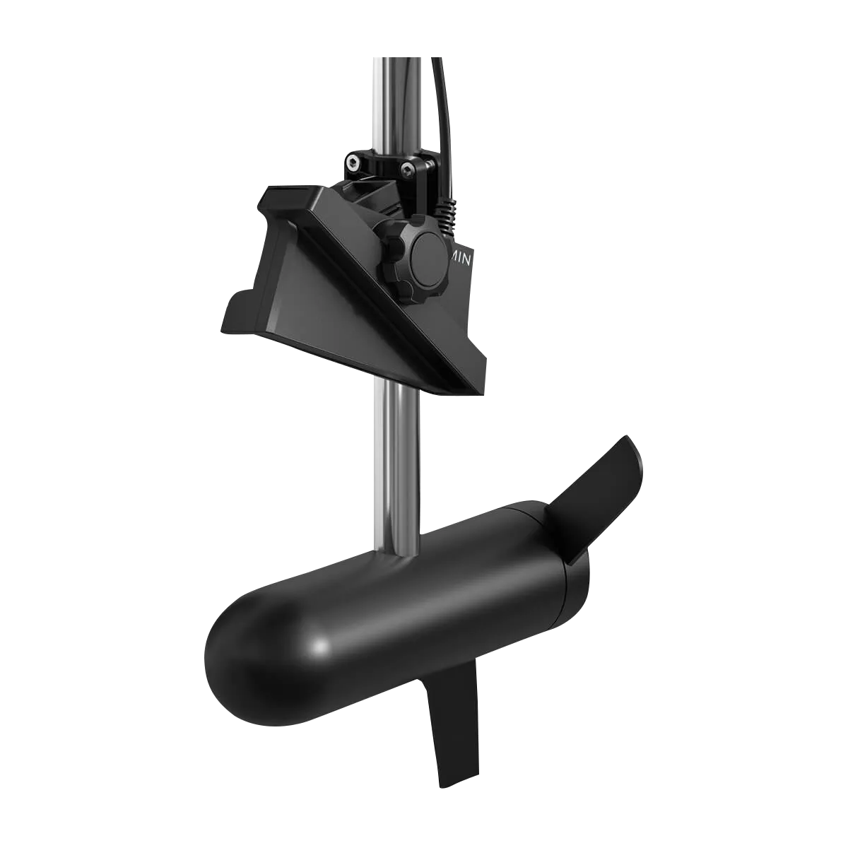 Garmin LiveScope XR LVS62 transducer with black mounting bracket