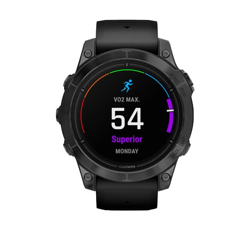 Garmin Epix Pro Gen 2 47mm slate-gray smartwatch with black band