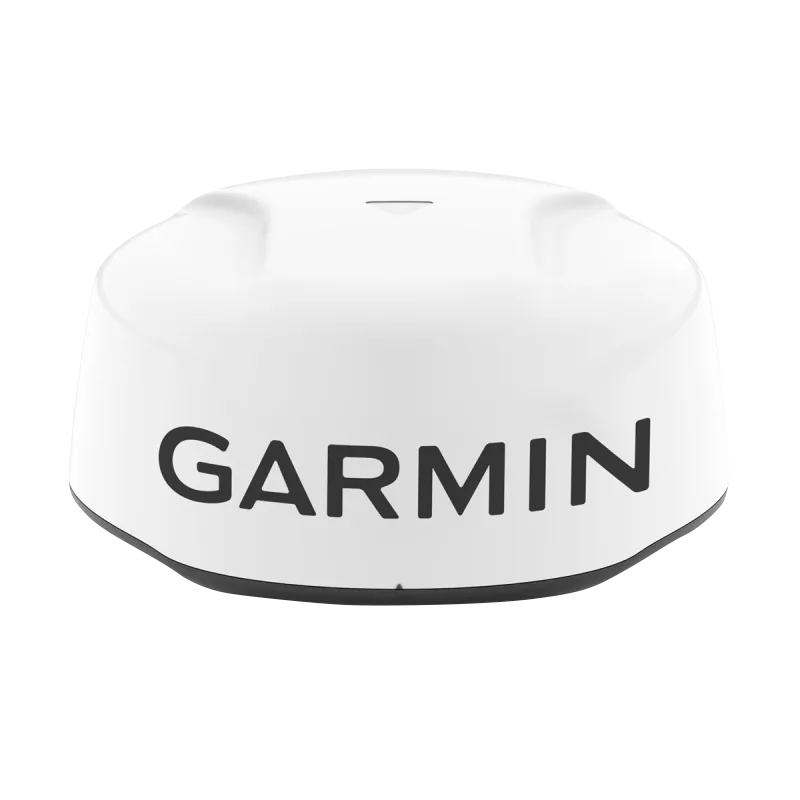 Garmin GMR 18/24 xHD3 radome, white with Garmin branding