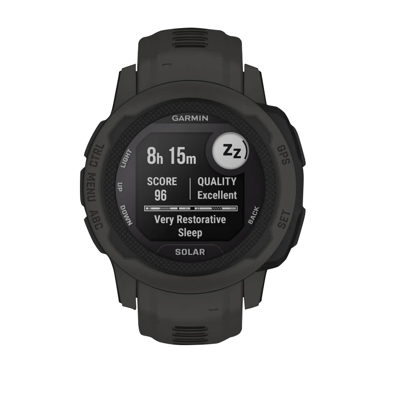 Garmin Instinct 2S Solar, Graphite (Garmin Certified Refurbished) by Garmin