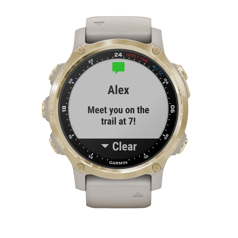 Garmin Descent Mk2S Light Gold with Light Sand Silicone Band (Garmin Certified Refurbished) by Garmin