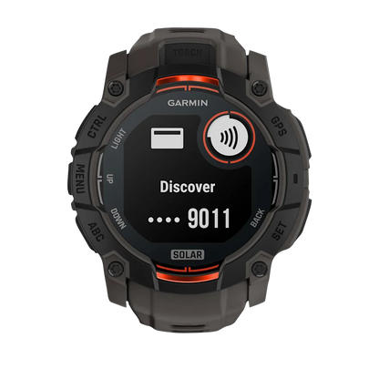 Garmin Instinct 3 Solar, (50mm) Black with Charcoal Band (010-02935-00) by Garmin