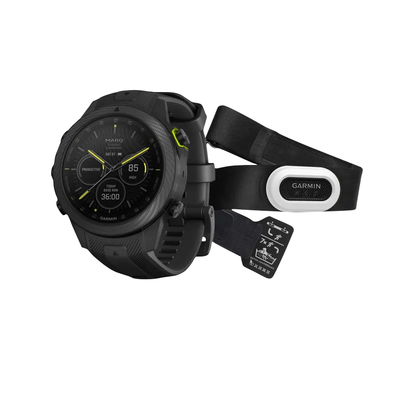 Garmin MARQ Athlete Gen 2 Carbon Edition smart watch and strap accessory (2 items)