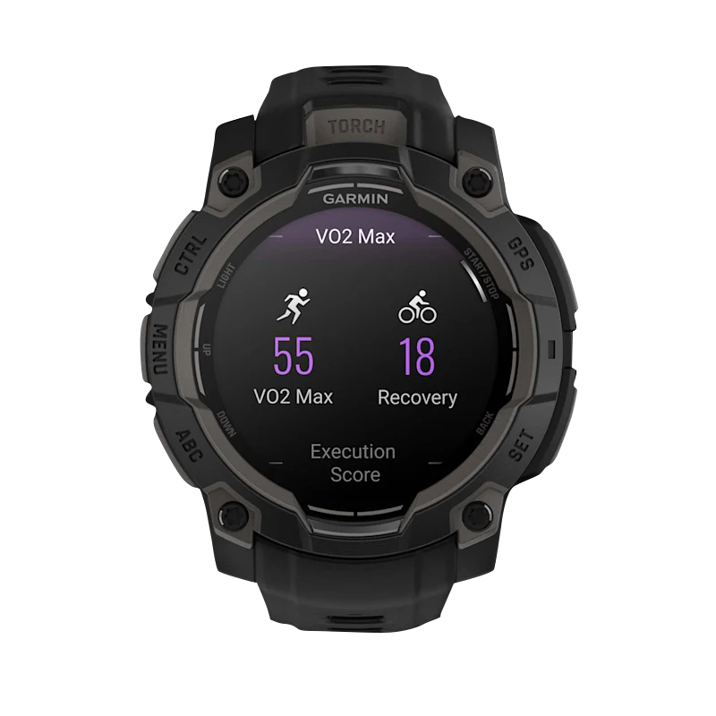 Garmin Instinct 3 AMOLED, (45mm) Black with Black Band (010-02936-00) by Garmin