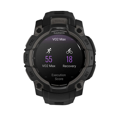 Garmin Instinct 3 AMOLED, (45mm) Black with Black Band (010-02936-00) by Garmin