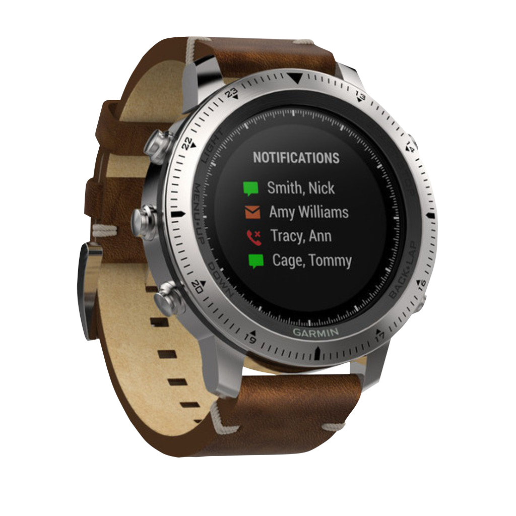 Garmin Fenix Chronos w/ Leather Band (010-01957-00) by Garmin