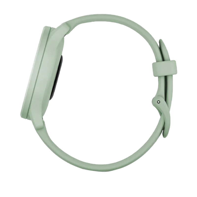 Garmin Vívomove Sport mint case and silicone band with silver accents, certified refurbished