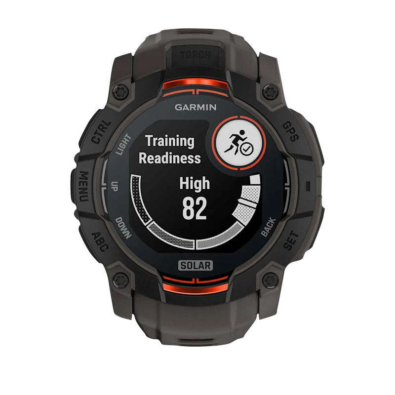 Garmin Instinct 3 Solar smartwatch, 50mm black case with charcoal band