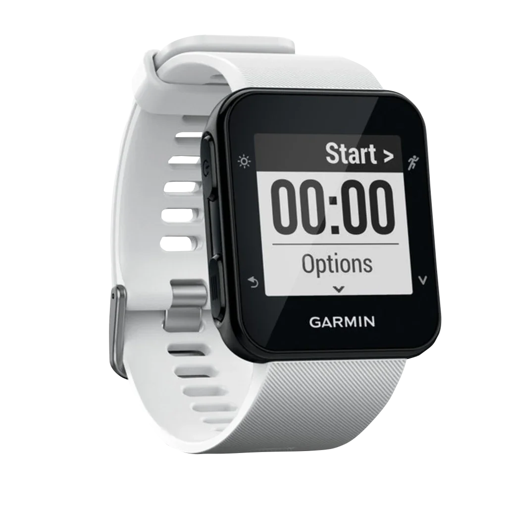 Garmin Forerunner 35 White Smartwatch with white silicone band