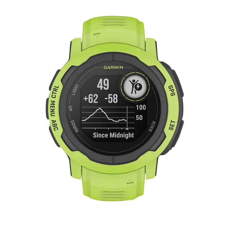 Garmin Instinct 2, Electric Lime (Garmin Certified Refurbished) by Garmin