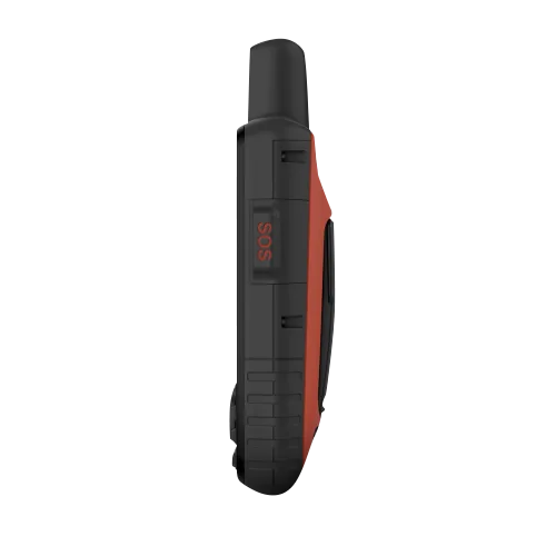 Garmin GPSMAP 67 handheld GPS device, black with orange side accent and SOS button