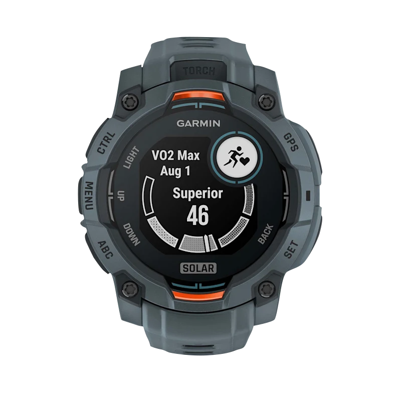 Garmin Instinct 3 Solar 45mm Twilight smartwatch with Twilight Band in gray