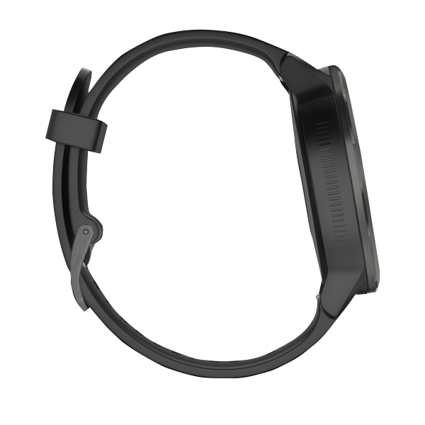 Garmin vivoactive 3 smartwatch with black band and slate case