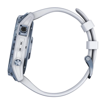 Garmin Fenix 7X, Sapphire Solar, Mineral Blue Titanium w/ Whitestone Band (Garmin Certified Refurbished) by Garmin