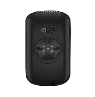 Garmin Edge 830 bicycle computer, black, rear view showing mounting interface